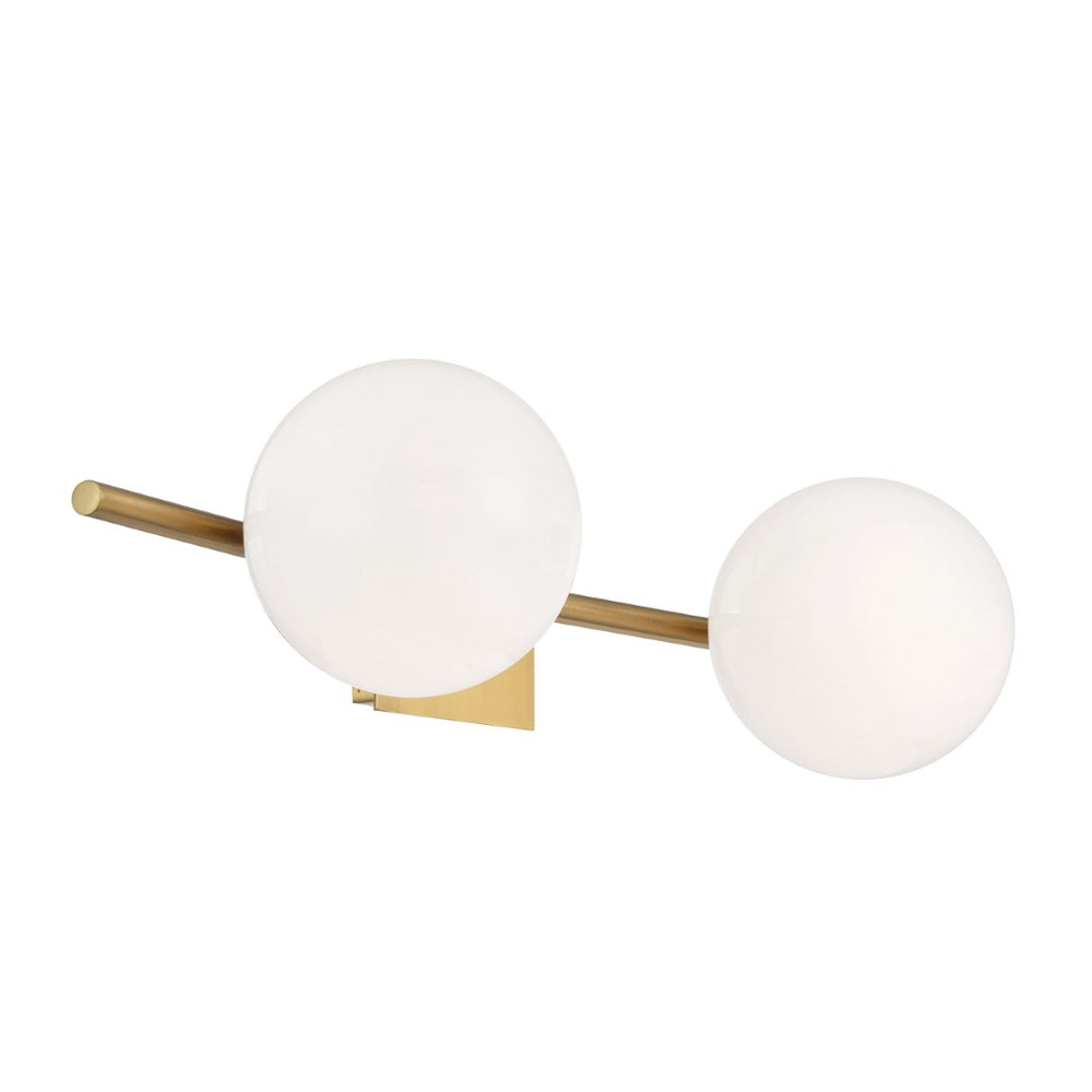 Atlas Perch 24'' Wide 2-Light Vanity Light - Modern Minimalist Fixture for Stylish Bathroom Illumination Satin Brass WL11407-BS