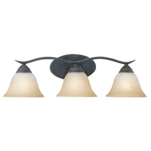 Atlas Prestige 2-Light Vanity Light Fixture - Elegant Tulip Glass Shades for Timeless Bathroom Style Sable Bronze WL11413-BZ