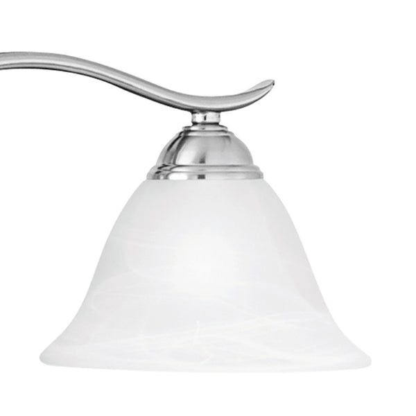 Atlas Prestige 2-Light Vanity Light Fixture - Elegant Tulip Glass Shades for Timeless Bathroom Style Brushed Nickel 36'' WL11414-NK