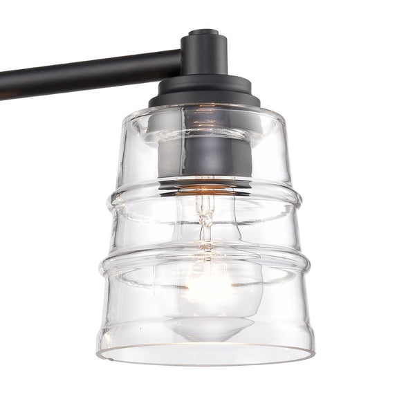 Atlas Pulsate 2-Light Vanity Light - Modern Minimalist Design for Chic Bathroom Illumination and Style Matte Black 30.25'' WL11417-BK