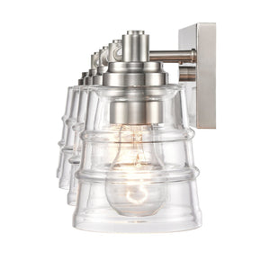 Atlas Pulsate 2-Light Vanity Light - Modern Minimalist Design for Chic Bathroom Illumination and Style Satin Nickel 30.25'' WL11417-NK