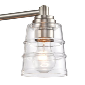 Atlas Pulsate 2-Light Vanity Light - Modern Minimalist Design for Chic Bathroom Illumination and Style Satin Nickel 30.25'' WL11417-NK