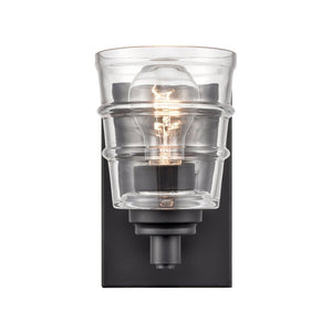 Atlas Pulsate 2-Light Vanity Light - Modern Minimalist Design for Chic Bathroom Illumination and Style Matte Black 4.5'' WL11418-BK