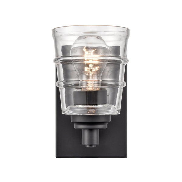 Atlas Pulsate 2-Light Vanity Light - Modern Minimalist Design for Chic Bathroom Illumination and Style Matte Black 4.5'' WL11418-BK