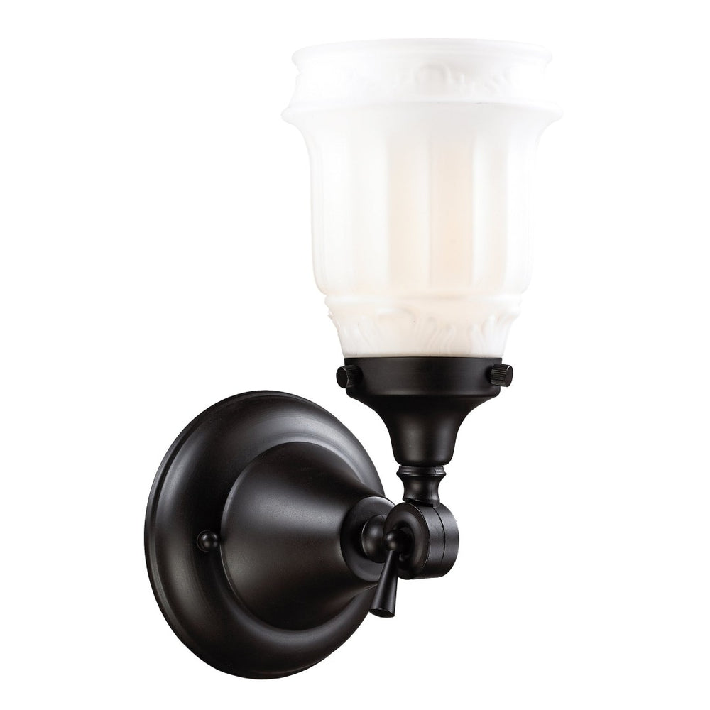 Atlas Quinton 12'' High 1-Light Sconce - Elegant Victorian-Style Oiled Bronze Wall Fixture for Classic Charm WL11419-BZ