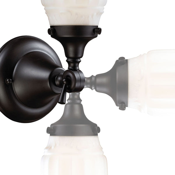 Atlas Quinton 12'' High 1-Light Sconce - Elegant Victorian-Style Oiled Bronze Wall Fixture for Classic Charm WL11419-BZ