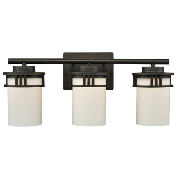 Atlas Ravendale 2-Light Vanity Light Fixture - Contemporary Design with Cylindrical Glass Shades, Ideal for Style Oil Rubbed Bronze 20'' WL11421-BZ