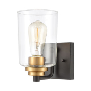 Atlas Robins 2-Light Vanity Light Fixture - Industrial-Modern Design with Clear Glass for Elegant Illumination Matte Black 4.75'' WL11430-BK