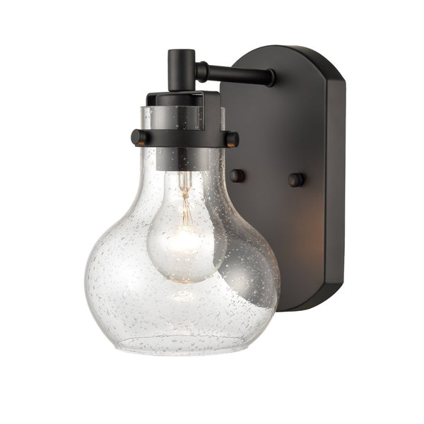 Atlas Salamanca 2-Light Vanity Light - Sculptural Design with Curved Glass Shades for Modern Spaces Matte Black 5.5'' WL11434-BK