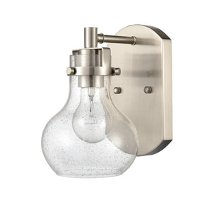 Atlas Salamanca 2-Light Vanity Light - Sculptural Design with Curved Glass Shades for Modern Spaces Satin Nickel 5.5'' WL11434-NK