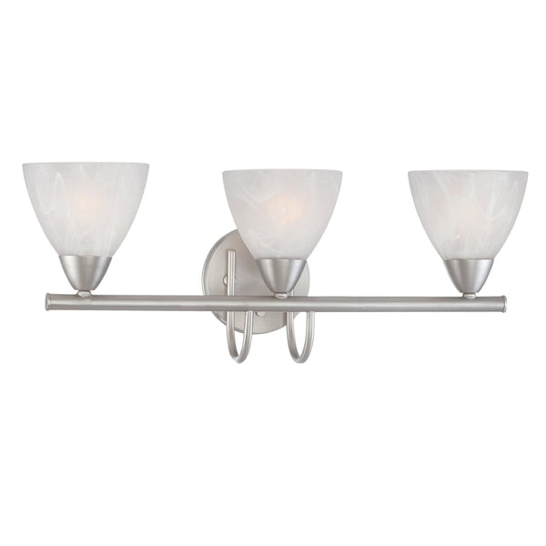 Atlas Tia 2-Light Vanity Light Fixture - Modern Transitional Design for Elegant Home Illumination Matte Nickel 22.5'' WL11456-NK