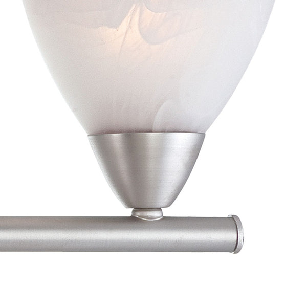 Atlas Tia 2-Light Vanity Light Fixture - Modern Transitional Design for Elegant Home Illumination Matte Nickel 30.75'' WL11457-NK
