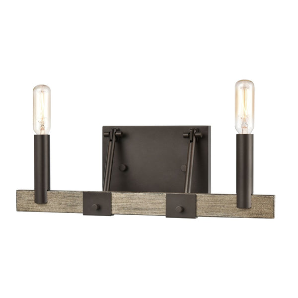 Atlas Transitions Vanity Light Fixture - Farmhouse Style with Warm Accents for Elegant Bathroom Illumination Oil Rubbed Bronze 14'' WL11458-BZ