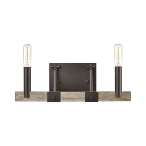Atlas Transitions Vanity Light Fixture - Farmhouse Style with Warm Accents for Elegant Bathroom Illumination Oil Rubbed Bronze 14'' WL11458-BZ