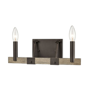 Atlas Transitions Vanity Light Fixture - Farmhouse Style with Warm Accents for Elegant Bathroom Illumination Oil Rubbed Bronze 14'' WL11458-BZ