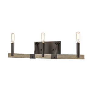 Atlas Transitions Vanity Light Fixture - Farmhouse Style with Warm Accents for Elegant Bathroom Illumination Oil Rubbed Bronze 22'' WL11459-BZ
