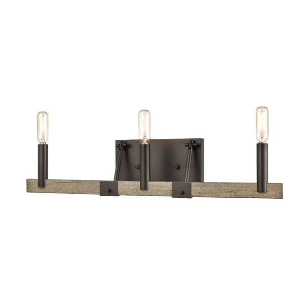 Atlas Transitions Vanity Light Fixture - Farmhouse Style with Warm Accents for Elegant Bathroom Illumination Oil Rubbed Bronze 22'' WL11459-BZ