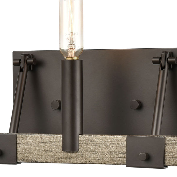 Atlas Transitions Vanity Light Fixture - Farmhouse Style with Warm Accents for Elegant Bathroom Illumination Oil Rubbed Bronze 22'' WL11459-BZ