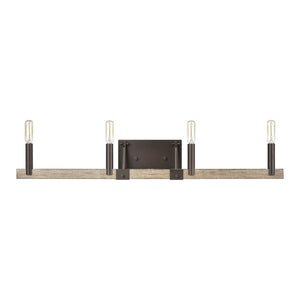Atlas Transitions Vanity Light Fixture - Farmhouse Style with Warm Accents for Elegant Bathroom Illumination Oil Rubbed Bronze 32'' WL11460-BZ