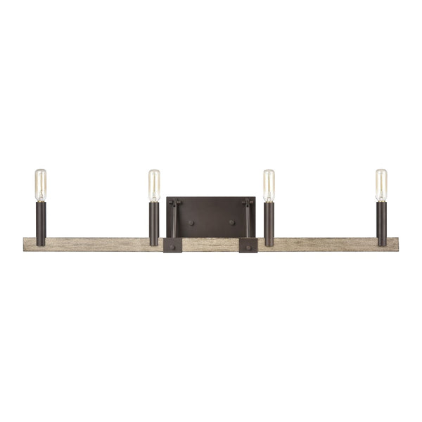Atlas Transitions Vanity Light Fixture - Farmhouse Style with Warm Accents for Elegant Bathroom Illumination Oil Rubbed Bronze 32'' WL11460-BZ