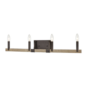 Atlas Transitions Vanity Light Fixture - Farmhouse Style with Warm Accents for Elegant Bathroom Illumination Oil Rubbed Bronze 32'' WL11460-BZ