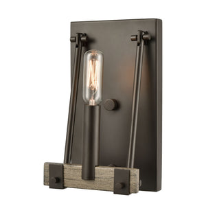 Atlas Transitions Vanity Light Fixture - Farmhouse Style with Warm Accents for Elegant Bathroom Illumination Oil Rubbed Bronze 5'' WL11461-BZ