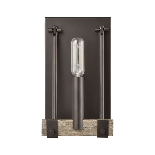 Atlas Transitions Vanity Light Fixture - Farmhouse Style with Warm Accents for Elegant Bathroom Illumination Oil Rubbed Bronze 5'' WL11461-BZ