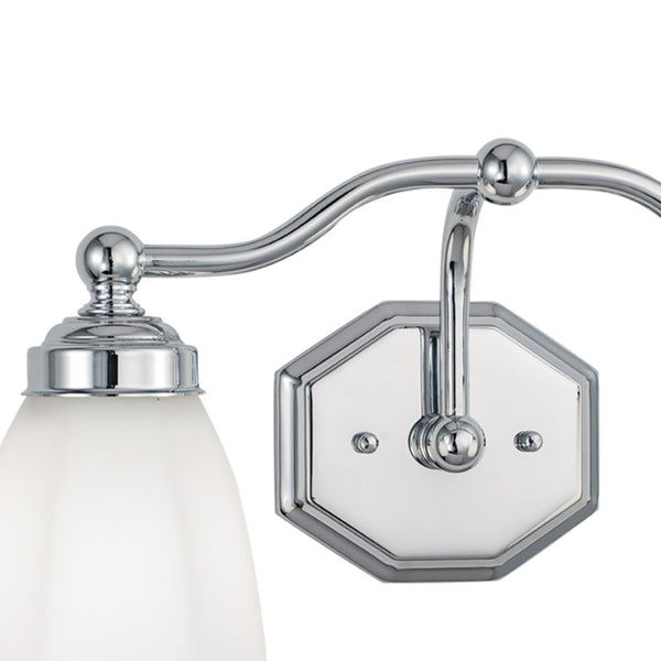 Atlas Trevi 2-Light Vanity Light - Elegant Brushed Nickel Fixture with Bell Shades for Modern Bathrooms WL11465-NK