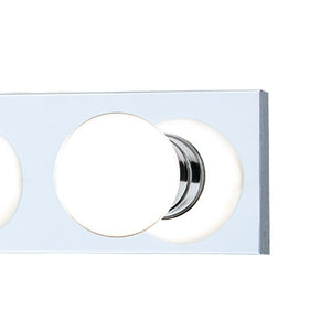 Atlas Vanity Strips 4-Light Retro Orb-Bulb Vanity Fixture for Glamorous Bathroom Illumination and Style Chrome WL11472-CH