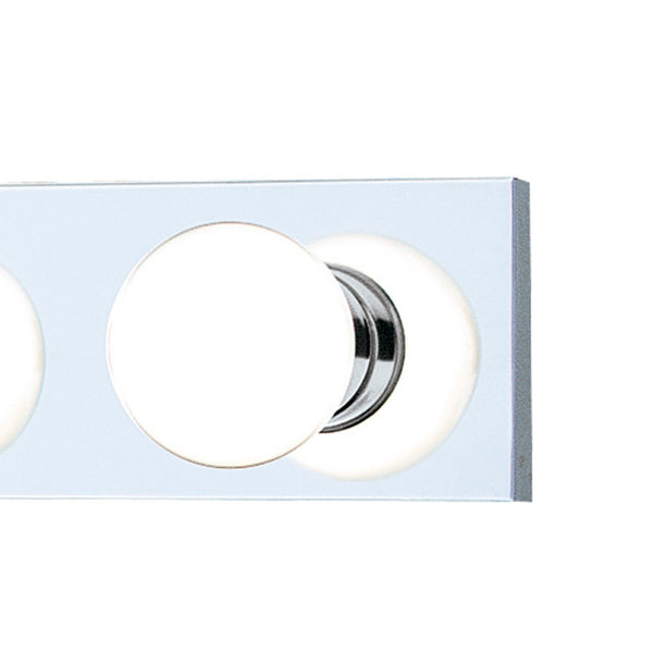 Atlas Vanity Strips 4-Light Retro Orb-Bulb Vanity Fixture for Glamorous Bathroom Illumination and Style Chrome WL11472-CH
