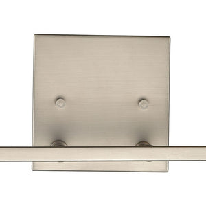 Atlas West End 2-Light Vanity Light Fixture - Elegant Transitional Design for Modern Bathrooms & Hallways Brushed Nickel 14.5'' WL11475-NK