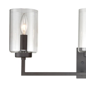 Atlas West End 2-Light Vanity Light Fixture - Elegant Transitional Design for Modern Bathrooms & Hallways Oil Rubbed Bronze 23'' WL11476-BZ