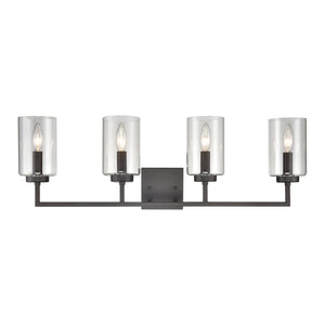 Atlas West End 2-Light Vanity Light Fixture - Elegant Transitional Design for Modern Bathrooms & Hallways Oil Rubbed Bronze 29.75'' WL11477-BZ