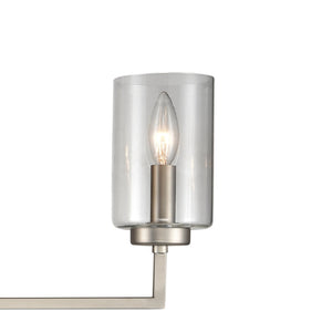Atlas West End 2-Light Vanity Light Fixture - Elegant Transitional Design for Modern Bathrooms & Hallways Brushed Nickel 29.75'' WL11477-NK