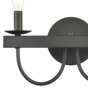 Atlas Williamson Vanity Light Fixture - Refined Traditional Design for Elegant Indoor Spaces & Versatile Style Black 14'' WL11480-BK