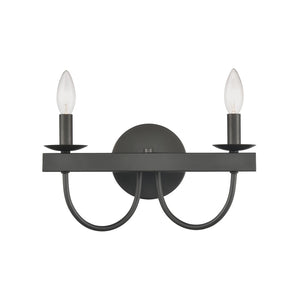 Atlas Williamson Vanity Light Fixture - Refined Traditional Design for Elegant Indoor Spaces & Versatile Style Black 14'' WL11480-BK
