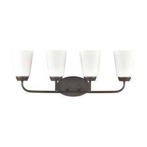 Atlas Winslow 28'' Wide 4-Light Vanity Light Fixture - Timeless Elegance for Any Bathroom or Dressing Area Oil Rubbed Bronze WL11483-BZ