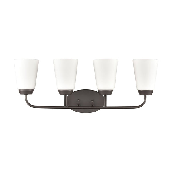 Atlas Winslow 28'' Wide 4-Light Vanity Light Fixture - Timeless Elegance for Any Bathroom or Dressing Area Oil Rubbed Bronze WL11483-BZ