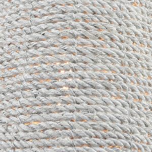 Atlas Air Loom 10" High Coastal-Style 1-Light Wall Sconce with Whitewashed Rope Shade for Ambient Lighting WL11485-WH
