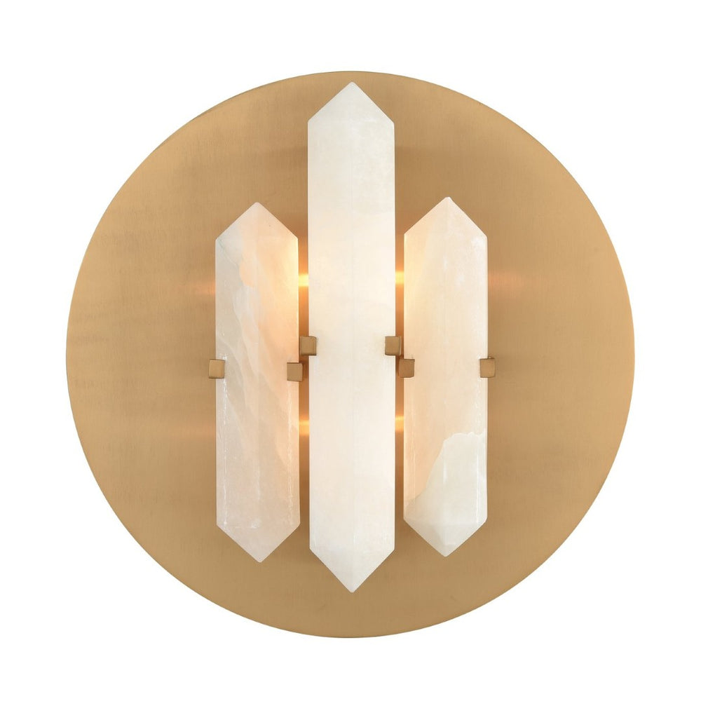 Atlas Annees Folles 14'' High 2-Light Sconce - Elegant Aged Brass Wall Fixture for Timeless Home Decor WL11486-BS
