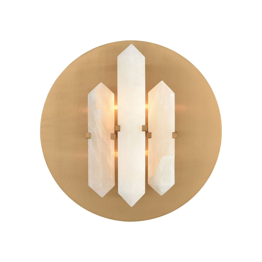 Atlas Annees Folles 14'' High 2-Light Sconce - Elegant Aged Brass Wall Fixture for Timeless Home Decor WL11486-BS