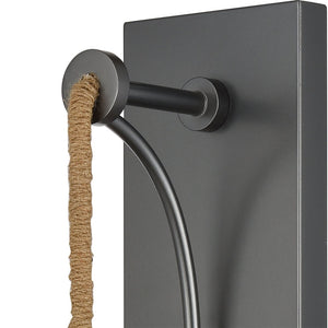 Atlas Haute 22'' High 1-Light Wall Sconce - Artisanal Pewter Finish with Mouth-Blown Glass Orb Design WL11487-BK