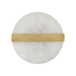 Atlas Stonewall 9.5" Alabaster 2-Light Wall Sconce - Modern Ambient Glow for Hallways and Bedrooms WL11492-GD