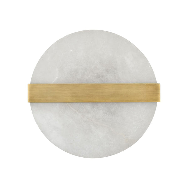 Atlas Stonewall 9.5" Alabaster 2-Light Wall Sconce - Modern Ambient Glow for Hallways and Bedrooms WL11492-GD