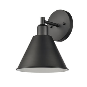 Atlas Abbington Modern 2-Light Vanity Light Fixture for Stylish Bathroom Illumination and Design Elegance Matte Black 8'' WL11499-BK