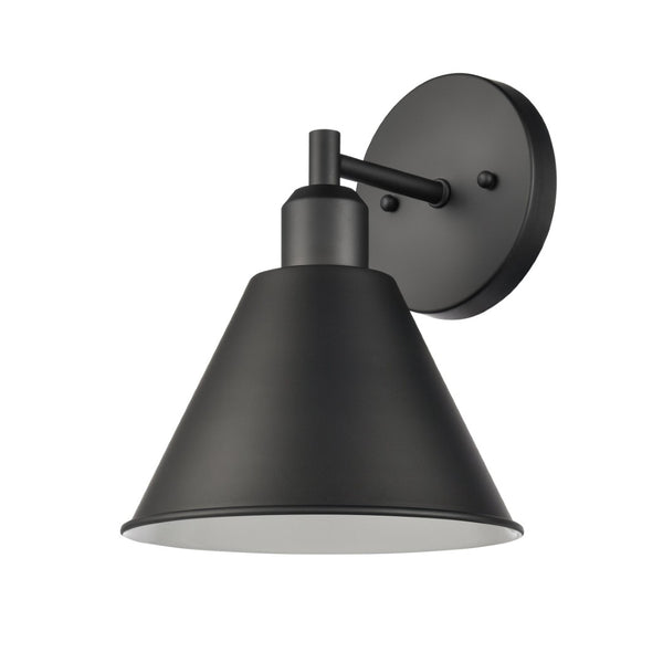 Atlas Abbington Modern 2-Light Vanity Light Fixture for Stylish Bathroom Illumination and Design Elegance Matte Black 8'' WL11499-BK