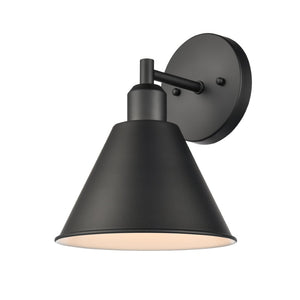 Atlas Abbington Modern 2-Light Vanity Light Fixture for Stylish Bathroom Illumination and Design Elegance Matte Black 8'' WL11499-BK