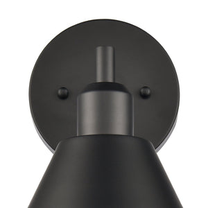 Atlas Abbington Modern 2-Light Vanity Light Fixture for Stylish Bathroom Illumination and Design Elegance Matte Black 8'' WL11499-BK