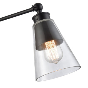 Atlas Albany 16" High Adjustable Swingarm Sconce - Industrial Matte Black for Stylish Task Lighting WL11503-BK