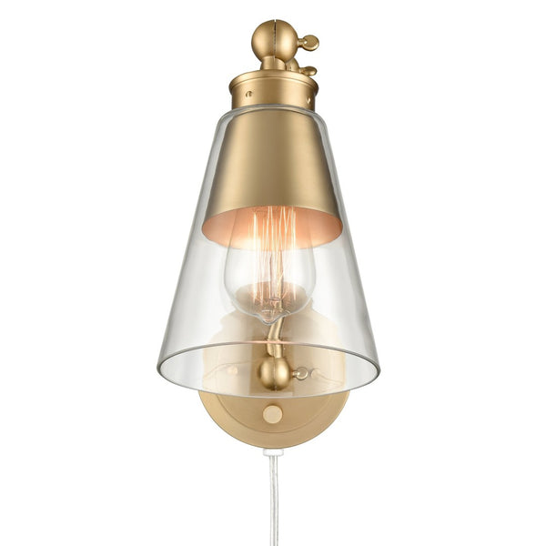 Atlas Albany 16'' High Adjustable Swingarm Sconce in Brushed Gold - Modern Lighting for Any Space WL11503-GD